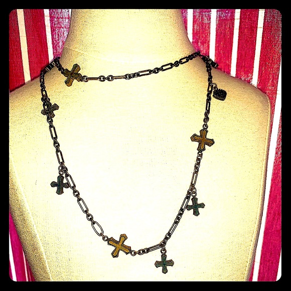 Virgins Saints & Angels San Benito Cross Necklace - Picture 2 of 16